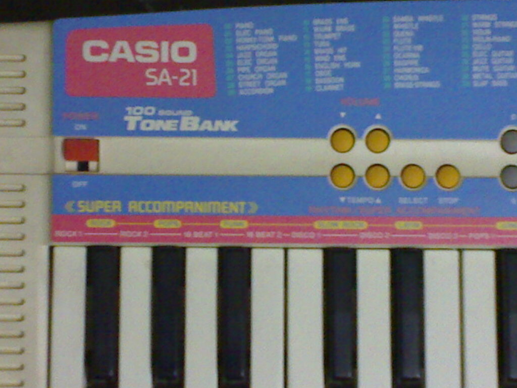 Casio sa 21 outlet specifications