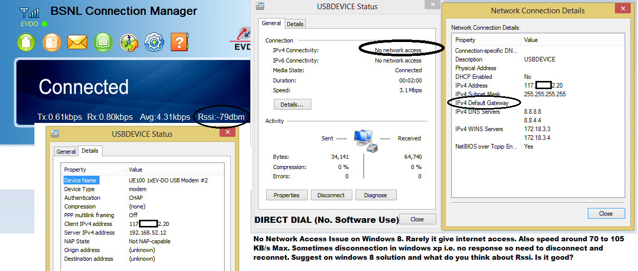 bsnl evdo connected.png