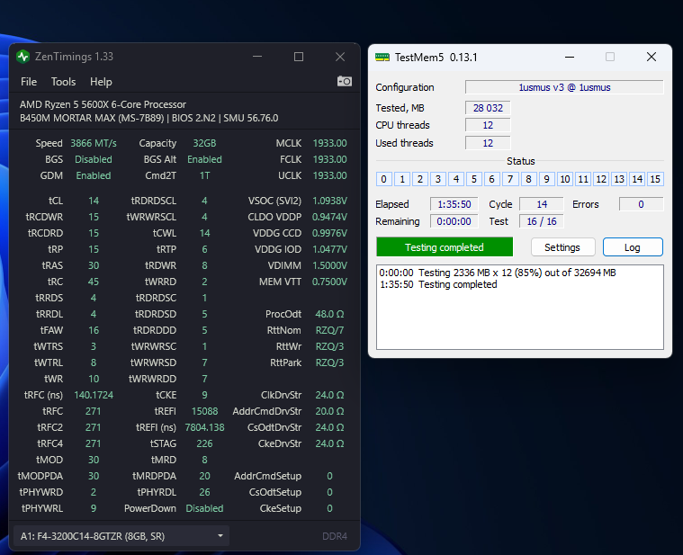 F4-3200C14-8GTZR 8GBX4 14 CYCLES PASS 3866 CL14 ZenTimings B_Screenshot.png