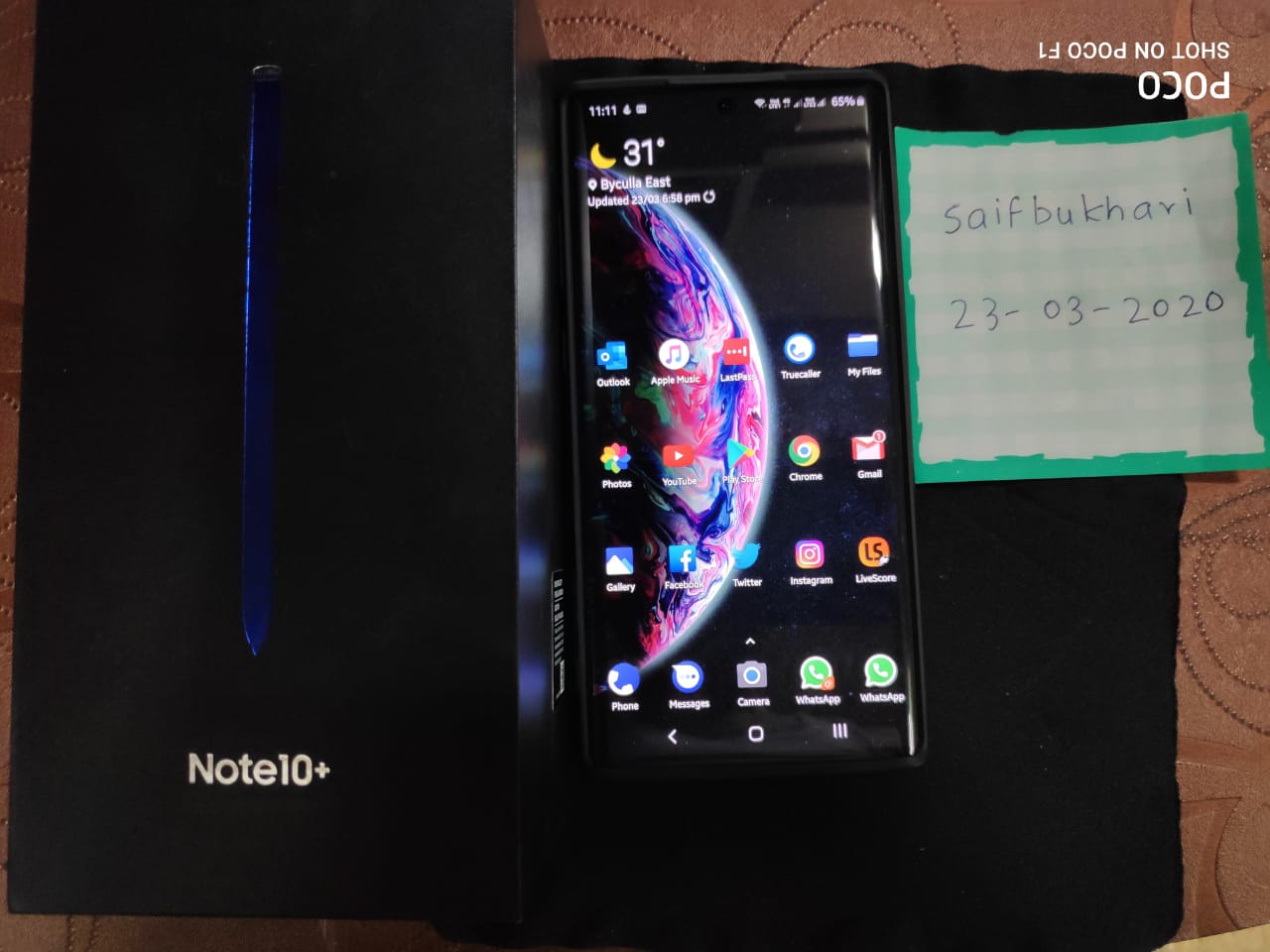 Samsung note 10 plus 12/256gb Indian Box and phone Condition 100% 1 month  shop warranty 27999/- 🔷1 Month Shop Warranty . 🔷Exchange…