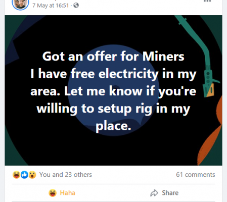 Miners free electricity Screenshot.png