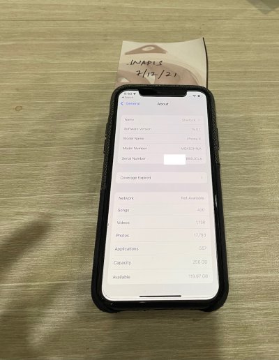 iPhone X - 256GB - 88% Battery - Info Screen.jpeg