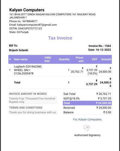 Logitech Wheel G29 Invoice.jpeg