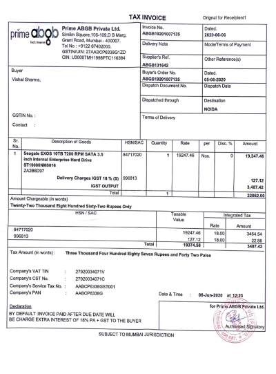 Seagate 10TB ZA2B6D97 Invoice.png