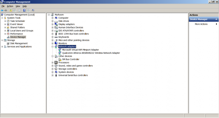 device manager nothing visible in network adapters.png