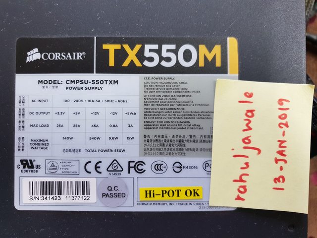 Imponerende universitetsstuderende Problemer FS: Power Cooling and Modding - Corsair TX550M like new condition |  TechEnclave - Indian Technology Community