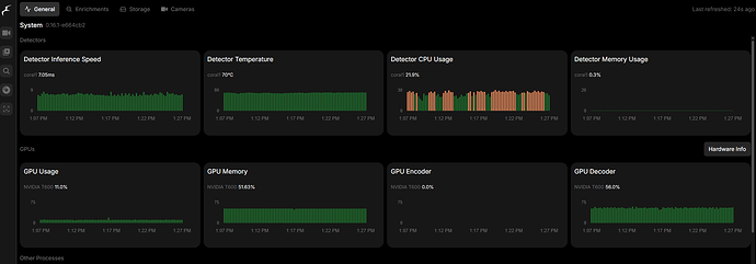 Frigate metrics in Frigate UI itself