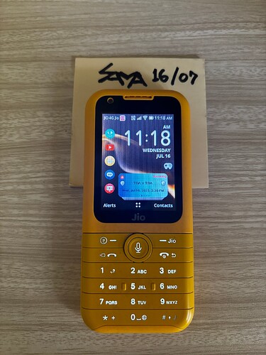 JioPhone Front