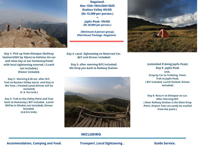 Nagaland Adventure - Dzuko Valley and Japfu