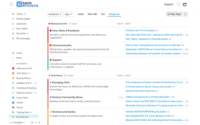 discourse categories