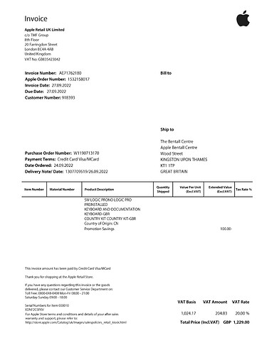 invoice