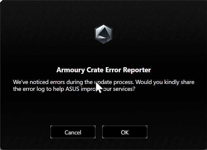 2 - armoury crate error reporter