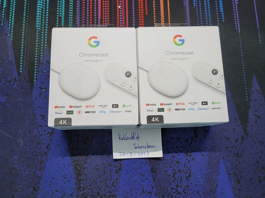 Chromecast with Google TV 4K (CCwGTV) x2 - Closed Market Listings
