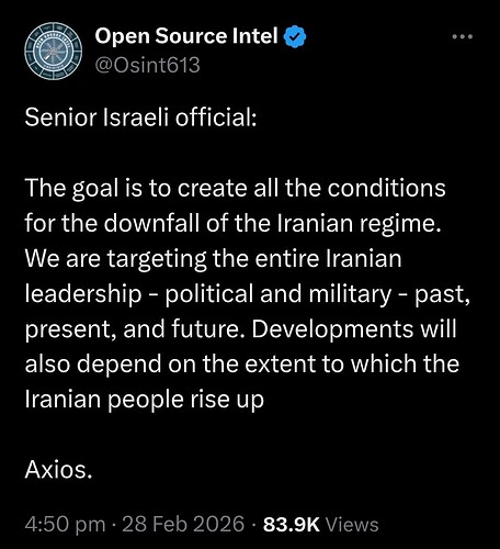 Iran regime targeting