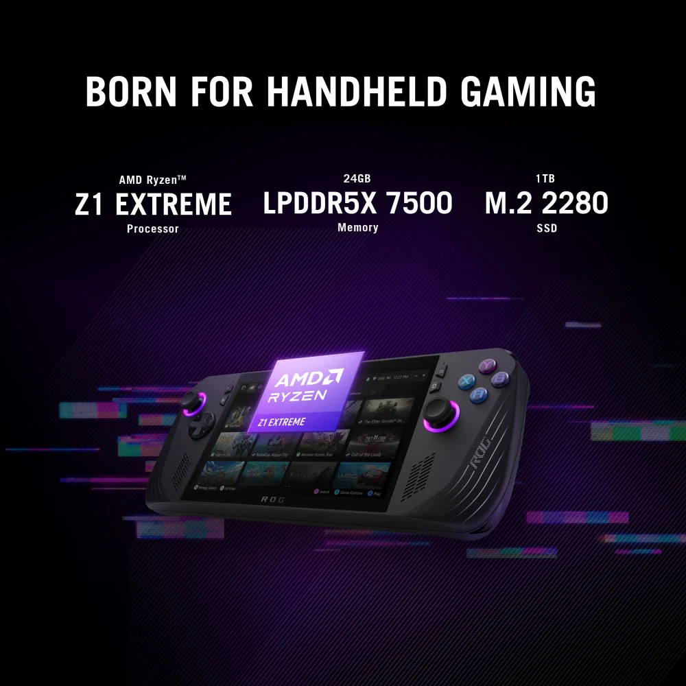 ASUS ROG Ally X RC72LA-NH021W Handheld Gaming Console with AMD